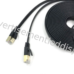 Czarny kabel złącza sieci zewnętrznej Kabel SASO Gigabit Ethernet