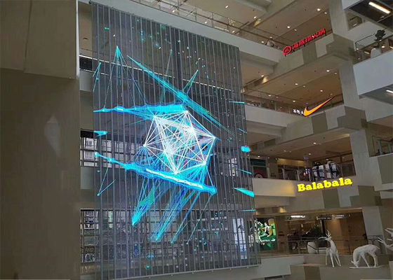 Aluminiowy szafka Przejrzysty Led Szkło Ekran 1000x500mm Moduł