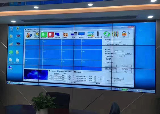 55 cali 4x4 wąski bezel LED ściana wideo ściana zamontowana 3000 1 kontrakt