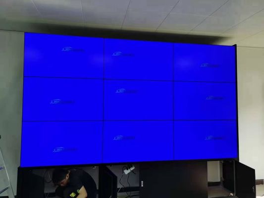 46-calowe duże wyświetlacze wideo, 3x3 LED wideo prosto w dół.